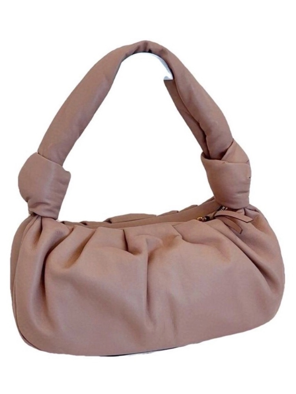 Mui Mui Pink Cloud Blush Knot Top Handle w Crossbody Strap NEVER CARRIED